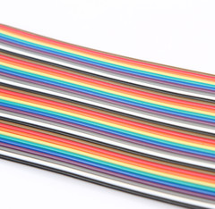 5pcs Dupont line 40P flat rainbow cable wiring harness male to female 20CM