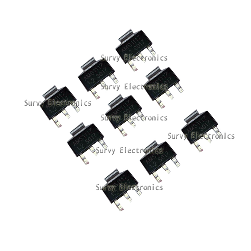 100pcs AMS1117 AMS117-3.3 3.3V 1A Voltage Regulator SOT-223 Good Quality New