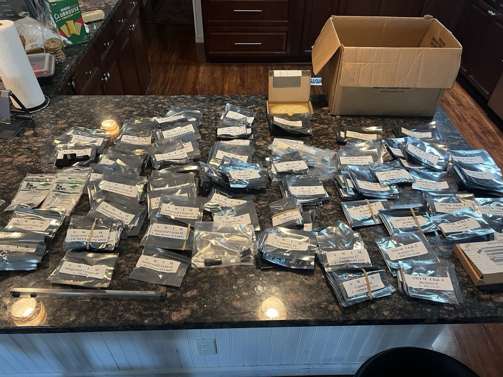 NEW Lot Of Discrete Components Diodes, Amp, IC, Resistors, Etc