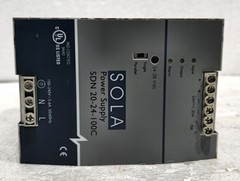 SOLA EMERSON SDN 20-24-100C POWER SUPPLY IN 100-240VAC/DC OUT 24-28VDC 20A 0.2A