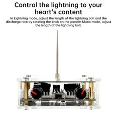 110-220V Bluetooth Music Tesla Coil Arc Generator Artificial Lightning Touchable
