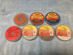 Scotch 35 Vinyl Color Coding Electrical Tape, 3/4 in wide 7 Rolls mostly full