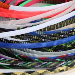 PET Expandable Braided Tube Harness Sheath Cable Wire Sleeving Dense 8mm Width
