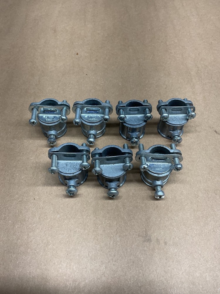 Unbranded 3/4″, Die-Cast Zinc, Flexible Conduit Coupling, *Lot of 7* #4013X110