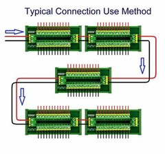 30amp/300v 2×12 Position Terminal Block Distribution Module screw Mount