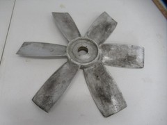 Vintage Hartzell Industrial Blower or Exhaust Fan 6 Blade Cast Aluminum cl