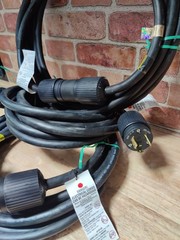 Lot of 3 NEMA L6-30 Extension Cord 30A/250V 15ft/20ft