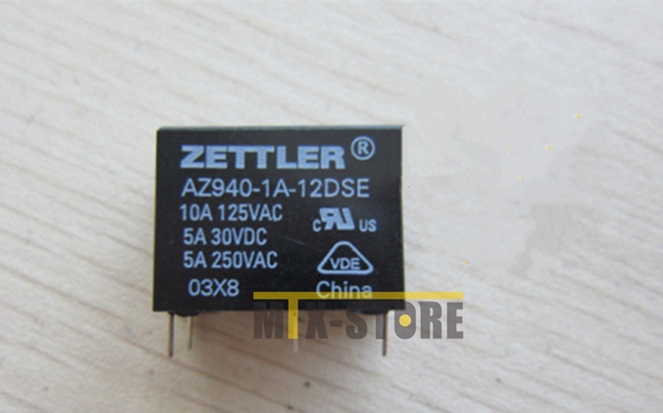 10PCS ZETTLER POWER RELAY AZ940-1A-12DSE