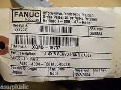 FANUC XGMF-15737 4 AXIS SERVO HAND CABLE FANUC LTD. A660-4004-T281 #L3R503B NOS