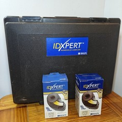 Brady IDXpert Handheld Label Maker w/ Case 7 Cartridges + Charger INCLUDED RS232