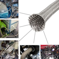 Tinned Copper Braid Ground Strap Metal Cable Wrap Sleeve Mesh Wire Shielding Lot