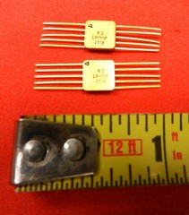 National LM111F Voltage Comparator ICs (10 lead flat packs ) Quantity 2