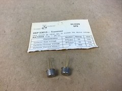 2 Pieces Vintage HEP3013 – MOTOROLA – SILICON NPN POWER TRANSISTOR HEP S3013 New