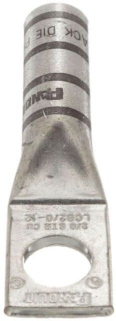 Panduit LCB2/0-12-X, 2/0 AWG, 1/2″ Stud, Long Barrel, Copper, 1-Hole Lug, 1 pc