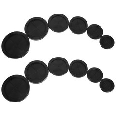 12Pcs Reusable Rubber Wire Grommets Cable Hole Cover for Desk Wall Wiring