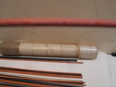 VINTAGE 66 Pieces 12 1/4″+ Long 12 Gauge Copper Wire. In Homemade Tube Various C