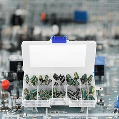 100pcs DIY High Grade Audio Capacitor Assorted Electrolytic Capacitors Kit 10…