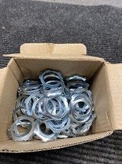 QTY 60 Arlington Industries 402 ,3/4″, Silver Plated STL, Rigid Conduit Locknut