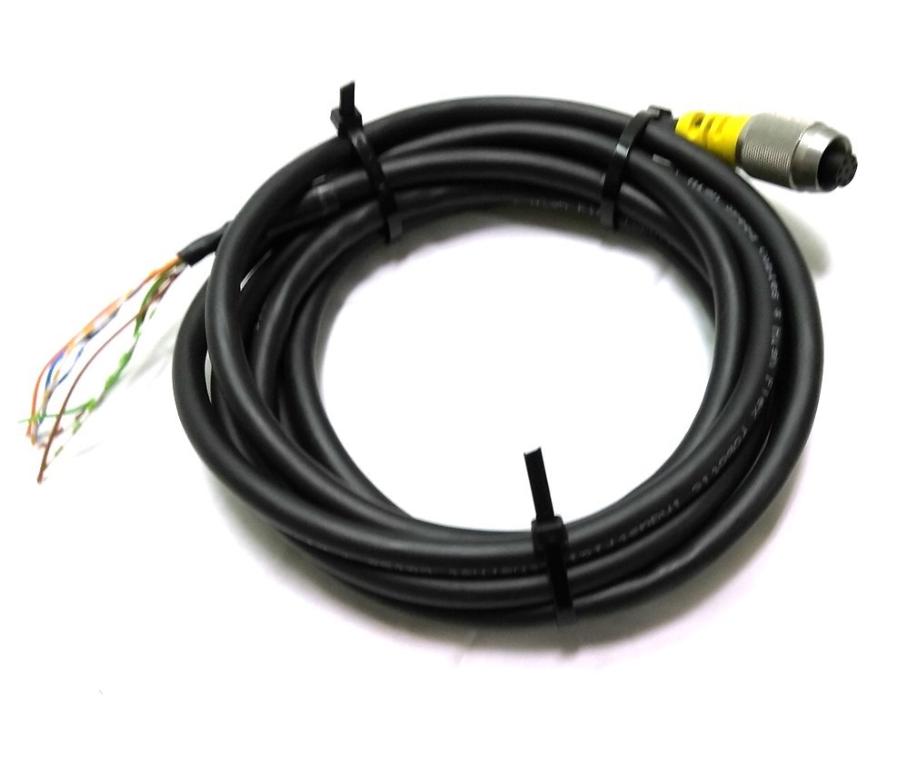 Cognex 849010102 In-Sight Camera Power I/O Cable, M12 8-Pin to Flying Leads, 9′