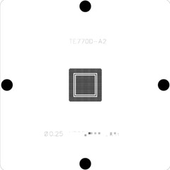 TE77OD-A2 TE770D-A2 BGA Reballing Laser Stencil Template 0.25mm