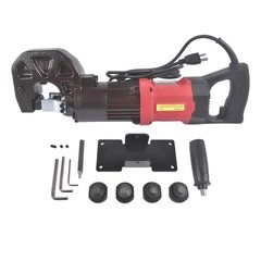 High Power Metal Puncher with 5 Dies&Portable Case for Sheet Metal/Channel Steel