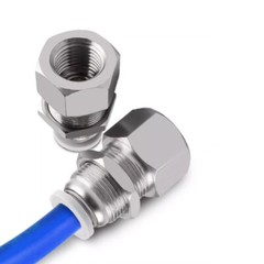 Bulkhead Connectors Female Thread Pneumatic Push In Fittings Air Water Hose Tube