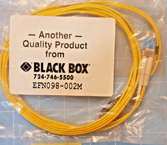 3-Pack Black Box EFN098-002M 2Meter Fiber Optic Cable