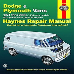 Dodge Tradesman, Sportsman & Plymouth Voyager Full-size in-line 6, V6 & V8 Va…