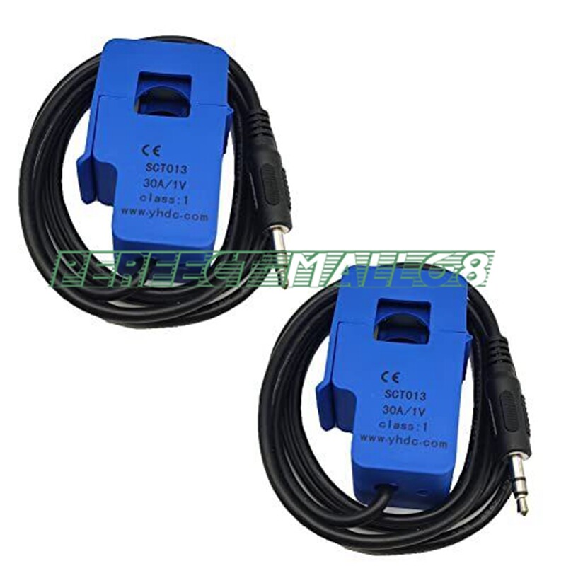2PC new SCT013-000V 30A 1V Non-Invasive Split Core Current Transformer Sensor