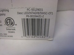 GE General Electric LED Light Bulb 2 Watt GY8.6 Pin Base 400 Lumens 93129031 20W