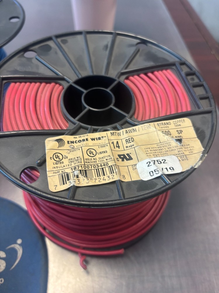14 MTW/AWM/TEW red wire