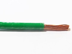 25′ THHN 10 AWG GAUGE GREEN NYLON STRANDED COPPER BUILDING WIRE