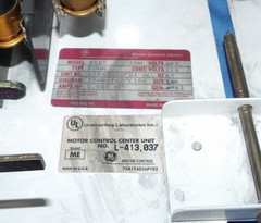 General Electric Model 8000 Type FVNR 1 HP 3PH 480V Size 1 CR306C0**ACDT Fus…