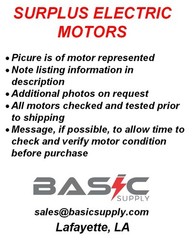 WEG 200hp 1800rpm 447TD/449TD 460V TEFC Vertical Pre-Owned Electric Motor