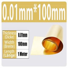 H62 Brass Metal Sheet Foil Plate Strip Thickness 0.01mm-1mm Model Making DIY