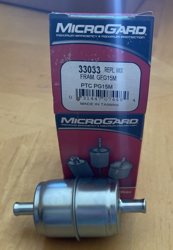 MICROGARD 33033 / FRAM GFG15M PTC PG15M Inline Fuel Filter New/Boxed
