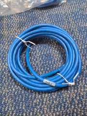 Lot of 8 QUIKTRON 576-110-015 Snagless C6 Patch Cord Jumper Blue 15 Ft. #77958