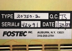 Fostec DCR 20750.2 150W Fiber-Optic Light Source with Power Cord – USED