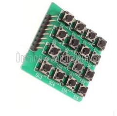 2PCS 4×4 Matrix 16 Keypad 16 Button Keyboard Module MCU Green Board for Arduino