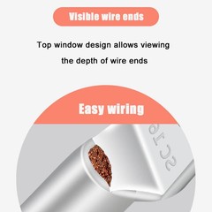 SC Type Terminal Socket Tin-Plated Copper Wire Connection Terminals Block End