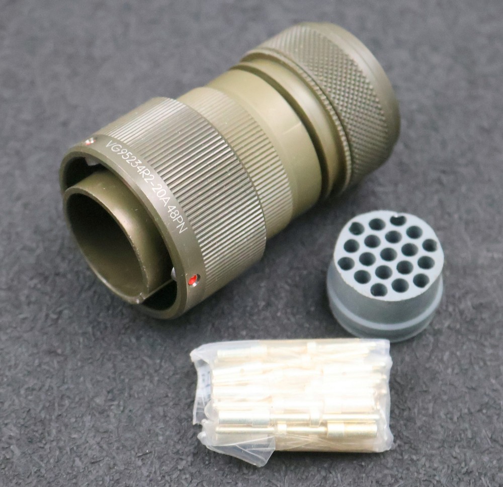 Cannon Itt 19 Pin Connector VG95234 R2-20A-48PN 4820-12-163-9431 Unused