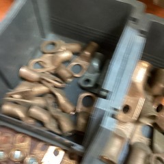 131 PCS Various Copper Aluminum Lug #4 6 8 AWG Ground Bond Klein Burndy Greenlee