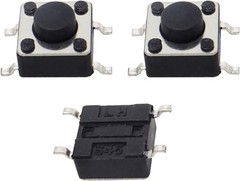 100 Pcs 6x6x4.3mm 4 Pin Micro SMD SMT Momentary Tactile Pushbutton Switches