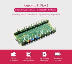 Pico 2 with Pre-Soldered Color-Coded Header Compatible with Raspberry Pi Pico…