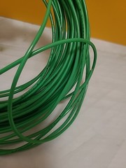 18 AWG 600V TFN SOLID COPPER WIRE 30+ FT BLACK And Green GREAT FOR TRAIN WIRE