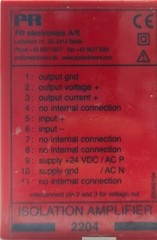PR ELECTRONICS 2204 ISOLATION AMPLIFIER 24VDC 2204 D (FREE SHIP FEDEX/DHL)