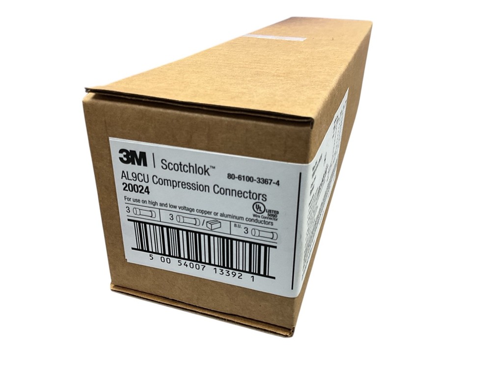 3M Scotchlok 20024 AL9CU Compression Connector 1000 MCM (New) 3-Pack