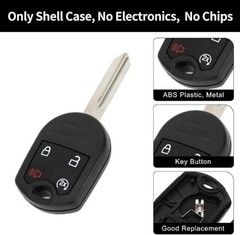 Replacement Key Fob Shell Case for Ford Edge & Explorer 2011-2015, 4-Button CWTW