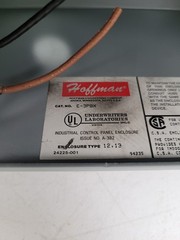 E-3PBX Hoffman Pushbutton Enclosure w/ Pushbutton and Red Light- Next Day Option