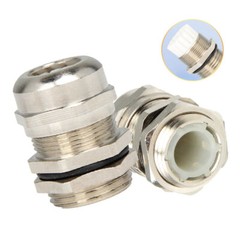 M12-M64 Brass Nickel Plated Metal Waterproof Cable Gland Compression Glands IP68